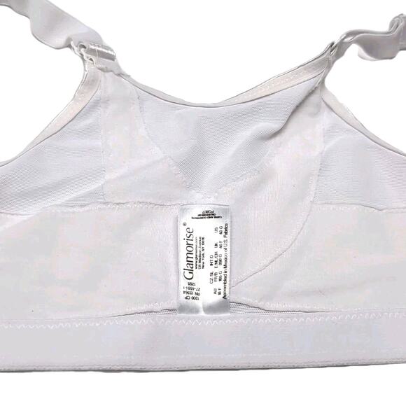 GLAMORISE MagicLift Front-Close No Wire Posture Bra US 40G UK 40F White Magic - Picture 7 of 9